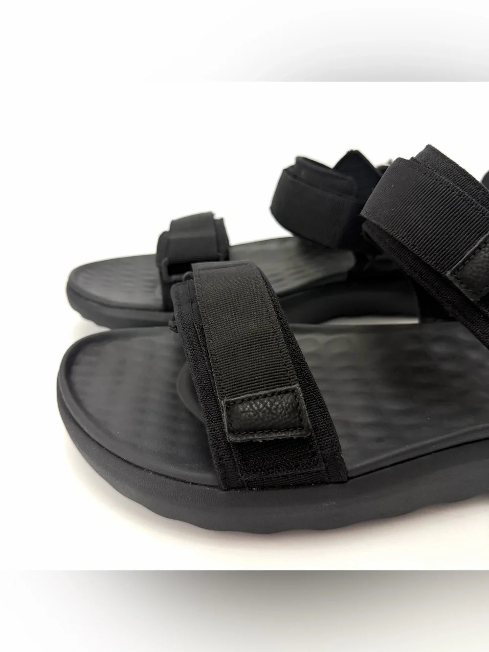 Hey Dude Black Adjustable Strap Sandals Size 13